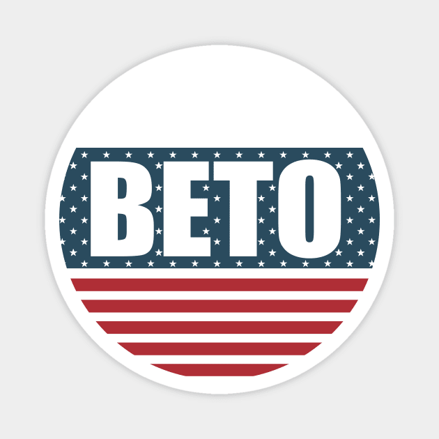 Beto 2020 Election American Flag Magnet by epiclovedesigns